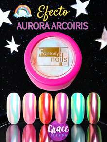 AURORA RAINBOW EFFECT PIGMENT FOR NAIL DECORATION AND ART FANTASY NAILS - Burgundy - View 2