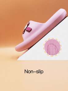 Hello Kitty Girls' Slippers, Cartoon Shoes, Anti-Slip, Cute Cartoon Indoor Bathroom Shower Shoes, Beach Sandals, Children | Sanrio Shoes - Dusty Pink - View 4