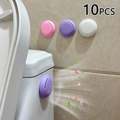 10pcs + 1pc Long Lasting Scented Air Freshener Refill Solid Deodorizer For Home, Car, Bathroom, Bedroom, Closet And Toilet, Car Air Freshener