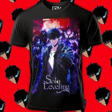 Playera Unisex con Estampado de Solo Leveling  | Diseño Urbano y Comodo | Streetwear, Festivales y Uso Diario | Algodón Peinado y Corte Holgado  | Ideal para Outfits Casuales, Fiestas o Regalos | Hombre y mujer - Negro - Ver 1