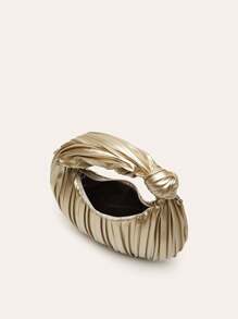 zijinling Women Ruched Handbag, New Cloud Bag, Versatile High-End Crescent Shaped Evening Bag, Dumpling Bag