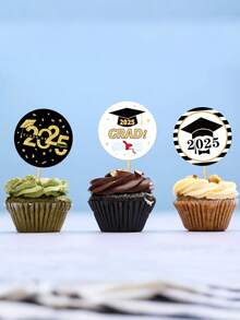 500 Stickers Graduation Stickers Class Of 2025 Stickers Congratulations Graduation Labels Graduation Party Supplies - Holiday Supplies - Black - View 4