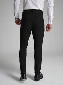 Pantalones rectos elásticos de moda personalizados, versátiles para el transporte diario