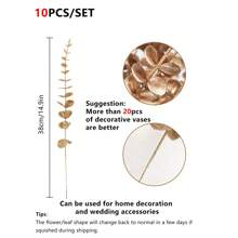 1/5/10/30/70PCS Artificial Plastic Plants Eucalyptus Leaves Birthday Party Decoration Wedding Flower Basket Bride Holding Flowers Home Decoration Dining Room Bedroom Windowsill Vase Decoration New Year Decoration Outdoor Garden Start Of School Season/Mother's Day Gifts
