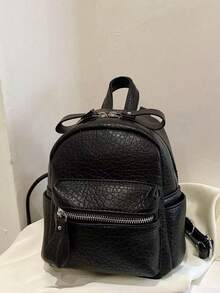 2025 Fashion Mini Backpack Personalized Versatile Backpack Travel Bag Student Backpack, School Backpack - Black - View 1