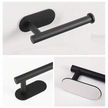 1 pezzo Portarotolo di carta igienica moderno e autoadesivo - salva spazio, facile da installare, dispenser di carta igienica autoadesivo, design elegante per la decorazione del bagno di casa, organizzatore per il bagno, di ritorno a scuola