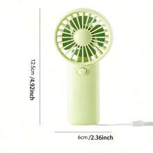 1 pieza Mini ventilador con 1 velocidad de viento y cuerda colgante - Regalo para fiesta (Baterías no incluidas, se deben comprar por separado), Navidad - Multicolor - Ver 3