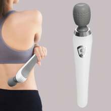 1 pistola de fáscia, mini pistola de massagem, massageadores recarregáveis por USB para pescoço, cintura, abdômen, costas e pernas, massagem corporal completa, presente ideal para atletas, amigos, família, Halloween e Natal, uso familiar, acessórios para banheiro e chuveiro, bateria de lítio de 1200 mAh, sem fragrância, dispositivo de massagem portátil para uso doméstico e no escritório