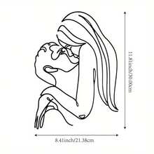 1 pieza Escultura decorativa de metal de pareja, arte de pared de hierro de 11,81 pulgadas, decoración del Día de San Valentín, para colgar en la pared interior/exterior del jardín y patio