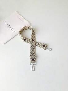 1PC Bohemian Style Contrasting Diamond Patterned Printed Shoulder Strap, Universal Bag Shoulder Strap - Multicolor - View 4