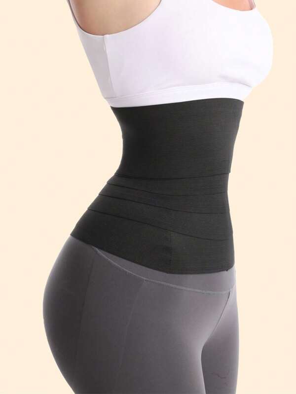 1pc Adjustable & Wrap Solid Color Waist Cincher, Body Shaper, Waist Trainer Exercise Waist Belt Suitable For Workout Home Sports And Walk