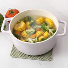 Square Silicone Heat-Insulating Mat, Silicone Heat-Insulating And Anti-Slip Mat, Honeycomb Silicone Kitchen Table Mat, Multi-Functional Heat-Insulating Mat, Coaster, Spoon Rest, Suitable For Cooking And Dining - Multicolor - View 5