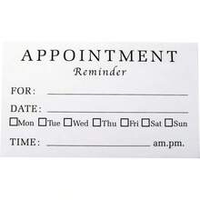 3.5 英寸 X 2 英寸预约提醒卡，适用于牙医、治疗师、医生、美发沙龙，简约设计 - 48 - 查看 8