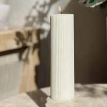 Velas perfumadas de lujo y vintage francesas en formato cilíndrico - Velas aromáticas sin humo para decoración del hogar, bodas, decoración de bodas, fiestas y ambiente romántico | Props fotográficos, ideas de regalo, velas premium de soja