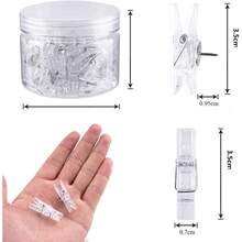 50 Thumbtacks, Clips With Thumbtacks, Wood Clips, Plastic Clips, Clear Plastic Clips,Suitable For School Teachers Classroom Office, Message Board, Clipboard, Poster, Corkboard