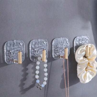 3 قطع خطاطيف حائط بتصميم الزهور الجليدية بدون ثقب، رف منشفة للحمام، رف أدوات المطبخ، خطاطيف تخزين مثبتة على الحائط، ديكور منزلي وللحمام، منظم للحمام، ديكور خريفي، عودة إلى المدرسة