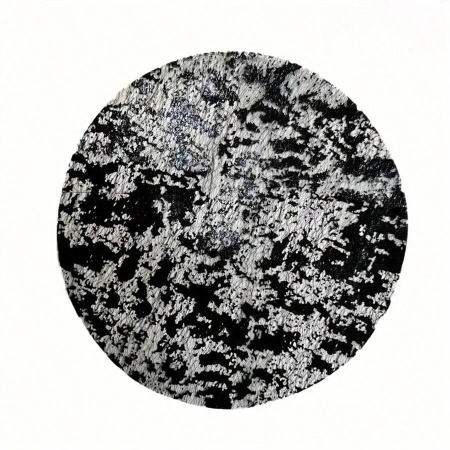 12/24/50/100pcs Disposable Placemats, Foil Coated Polyester, Elegant Luxury Design, Heat Resistant & Durable, Suitable For Christmas, Weddings, Birthdays, Dinner Parties, And Other Celebrations - Black - View 1