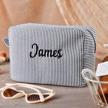 Túi đựng mỹ phẩm Bubble Chiffon phong cách Châu Âu & Mỹ, Túi đựng đồ vệ sinh thiết kế sọc, Túi đựng đồ du lịch phổ biến của Mississippi, Ngọt ngào & Tươi mát, Dễ thương & Đáng yêu, Tinh tế & Thanh lịch, Phong cách Anh cổ điển, Quà tặng Ngày lễ tình nhân, Quà tặng Ngày của Mẹ, Quà tặng trở lại trường, Quà tặng sinh nhật, Quà tặng cưới - Nhiều màu - Xem 3