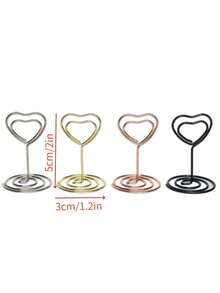 10 件 - 桌牌架、优质迷你桌号架、卡片架、金属丝照片架、装饰品、婚宴、派对、生日、桌面中心装饰、名片夹、周年派对、毕业典礼、餐厅、家居中心装饰、办公室备忘、返校、情人节 - 多 - 查看 11