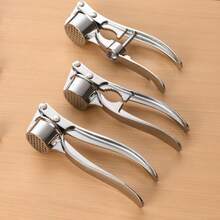 1 Piece Of Kitchen Utensils For Household Hand Pressed Garlic Press Kitchen Accessories - Silver - View 5