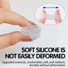 10 PIEZAS Tapas de silicona para los dedos de los pies, protector anti-fricción transpirable que previene ampollas y separa los dedos de los pies