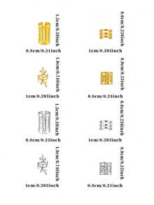 80个脏辫发圈 - 时尚合金发饰，适合女孩和女士编发，头部饰品，爪夹，发夹 - 混色 - 查看 7