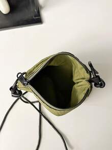 A Men's Diagonal Shoulder Bag With Large Capacity, Lightweight, Nylon Fabric, Smooth Zipper Without Jamming, Convenient For Travel. - Multicolor - View 10