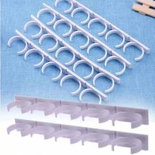 Estante para botellas de especias, almacenamiento de cocina, montaje en pared, Clip adhesivo de plástico, organizador de gabinete, ganchos de puerta, herramienta de soporte para tarros, 2/4 unidades - 4 piezas - Ver 10