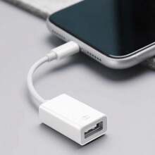 OTG Lightning Adaptador Lightning a USB 3.0, Adaptador de USB para iPhone/iPad - Blanco - Ver 6