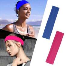6/14pcs Color Random Unisex Stretchable Headband, Soft Fabric Headband Suitable For Long Hair And Short Hair, Very Suitable For Yoga, Running And Fitness. Home Bathroom Decor Fall Decor Back To School