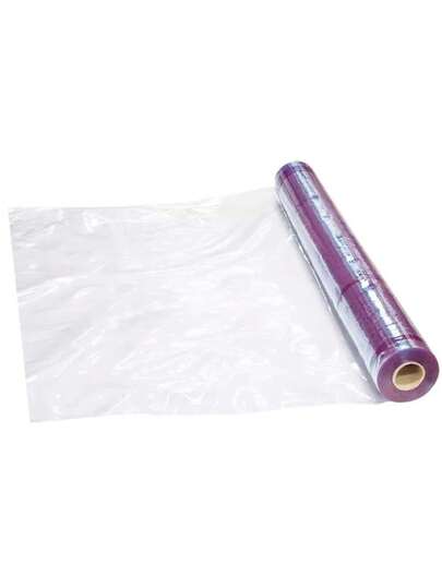 Rollo de hule cristal planchado, 1 kg y 30 metros de largo por 34 cm de ancho, material resistente para manualidades, manteles, protectores, decoración y proyectos de bricolaje en hogar y oficina