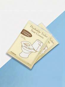 20/30/50/70/100/200 pièces Couvre-siège de toilette en papier, couvre-siège de toilette en papier biodégradable pour adultes en formation à la propreté, 100%, accessoires de voyage pour les toilettes publiques, l'avion, le camping