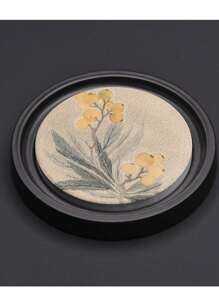 1pc Wooden Drink Coaster Holder Set, Creative Tea Cup Tray Storage Accessories, Heat Insulation Mat For Teapot & Tea Ceremony Back To School