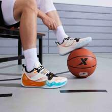 XTEP Xtreme Crazy 2nd Generation Men's Basketball Shoes Men's Spring And Summer Anti Slip And Wear-Resistant Sports Shoes Shock-Absorbing Professional Practical Sneakers 876219120006