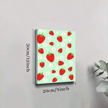 1pc Framed Canvas Poster Strawberry Wall Art Canvas Paintings Ideal Gift For Bedroom Living Room Corridor Wall Art Wall Decor Room Decoration Ready To Hang