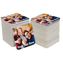 Personalized Beer Coasters - Birthday Party Decorations - Customized Drink Coasters - Birthday Party Gifts - Photo Party Supplies Bar Accessories, Multi-Functional, , Ornamental, Reusable, Exquisite, Stylish, High-Quality, Colorful, Modern, Custom, Personalized, Unique, Ideal Gifts For Her, For Anniversaries, For Valentine's Day, For Mother's Day, For Birthdays, For Father's Day, For Graduation, For Weddings, For Housewarming, Home Decor, Customized Water Bottle & Cup Accessories,Home & Living,Haunt Your Home,Souvenirs - White - View 6