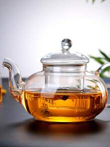 High Borosilicate Glass Teapot Set, Heat Resistant Glass Flower Tea Pot With Filter, Gongfu Tea Set Back To School - Multicolor - View 3