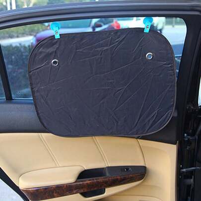 2pcs Car Ticket Clip With Suction Cup - Bill, Card And Advertisement Holder For Windows, Office Doors And Vehicles