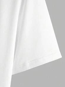 Customized Photo T-Shirt For Men, Customize Your Text And Photo, Gift For Boyfriend, Husband, Valentine's Day Gift - White - View 6