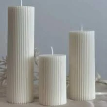 Velas perfumadas de lujo y vintage francesas en formato cilíndrico - Velas aromáticas sin humo para decoración del hogar, bodas, decoración de bodas, fiestas y ambiente romántico | Props fotográficos, ideas de regalo, velas premium de soja