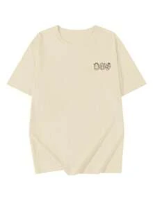 女士夏季新款日式印花短袖T恤，设计感十足，休闲宽松，上衣