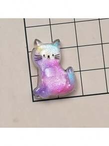 1 Stück Glitzer Katzen-Design Strohkappe, staubdichter Deckel, passend für 40oz Becher, wasserdichter süßer Glitzer Stern Strohbecher Deckel mit Katze, geeignet für Valentinstag, Muttertag, Familientreffen