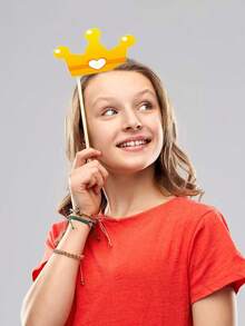 25/30pcs Baby Shower Photo Props, Gender Reveal Party (Boy Or Girl) Baby Shower/Birthday Party - Multicolor - View 5