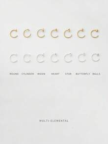 1 pièce Anneau de nez/Clou de nez en argent sterling 925 rond/Anneau de nez en or/Anneau de nez en argent/Anneau de nez/Anneau de cartilage d'oreille/Manchette d'oreille/Petite boucle d'oreille