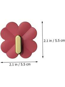 1pc/4pcs Multifunctional Clover Shaped Hooks, Can Hang Clothes, Towels, Hats, Keychains, Decorative Hooks