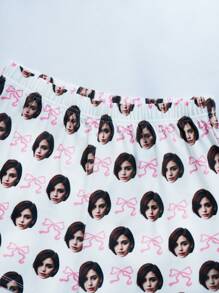 Women's Shorts With Personalized Photo/Portrait/Face Replacement Graphic, Lightweight Breathable Comfortable Fabric, Great Gift For Friends, Partners, Parties, Mother's Day, Christmas