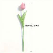 15pcs Mixed Color Matching Artificial Tulips, Light Pink, Pink And White Are Suitable For Outdoor Garden Decoration, Outdoor And Indoor Decoration, Vase Decoration, Fake Plants, Four Seasons Decoration, Room Decoration Supplies, Home Decoration Flower Art