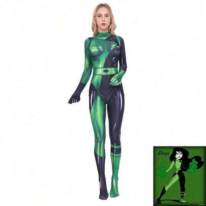 Saigo / Shego Seago / Traje de cosplay, medias, disfraz de anime