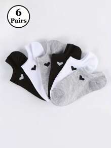 5 Paar süße und lustige Gesichtsausdruck-Muster Unsichtbare Socken, modisch und geeignet für den täglichen Gebrauch, unisex