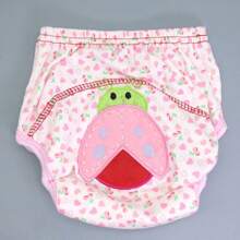 4 piezas de pantalones de entrenamiento reutilizables para niños pequeños, con diseños bordados lindos, transpirables y resistentes al agua, aptos para uso en exteriores